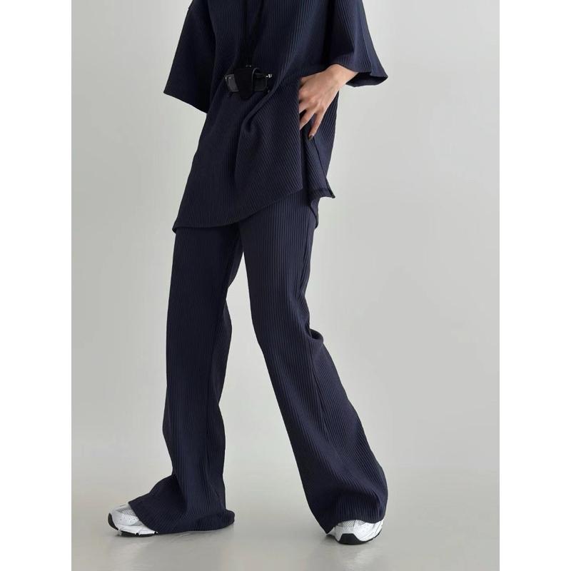 Ðöðöħö正韓製 六色 羅紋鬆緊腰喇叭褲 修身設計 日常穿搭 必備單品-細節圖4