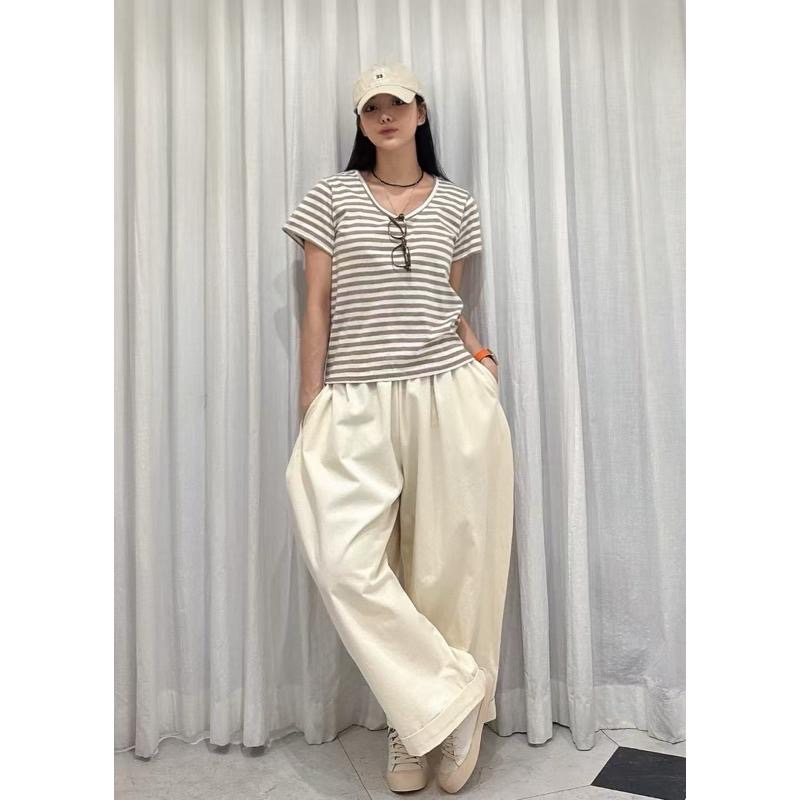 Ðöðöħö 正韓製 三色 純棉寬版休閒燈籠褲 鬆緊腰 大尺碼 修身顯瘦-細節圖3