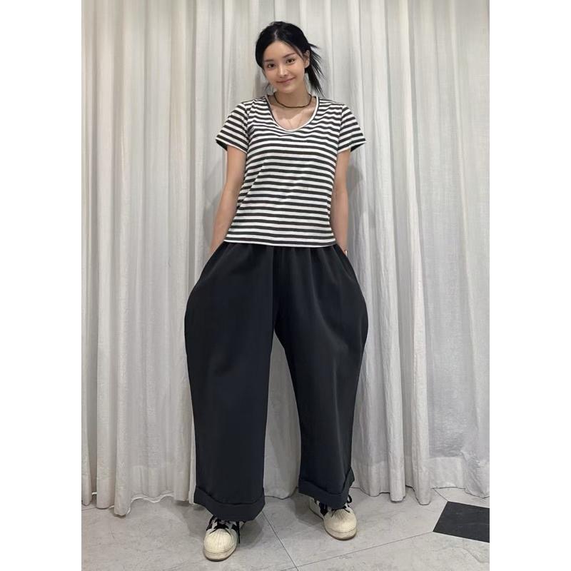 Ðöðöħö 正韓製 三色 純棉寬版休閒燈籠褲 鬆緊腰 大尺碼 修身顯瘦-細節圖4