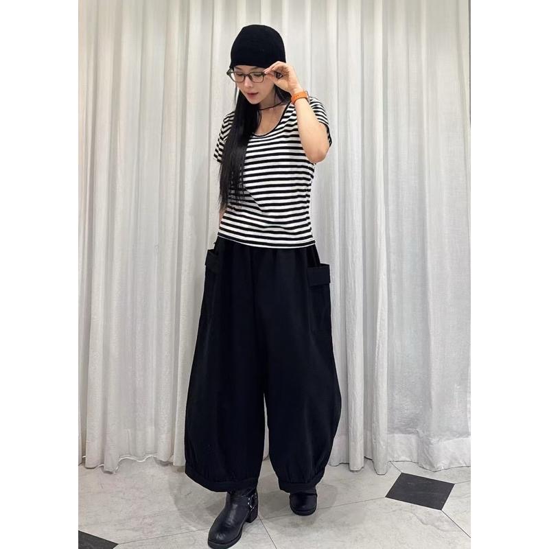 Ðöðöħö 正韓製 三色 純棉寬版休閒燈籠褲 鬆緊腰 大尺碼 修身顯瘦-細節圖5