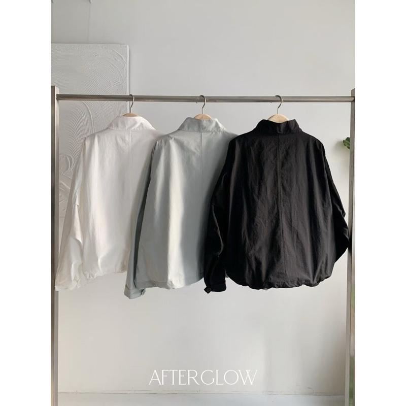 Ðöðöħö 正韓製 三色 簡約立領口袋抽繩外套 寬鬆版型 通勤穿搭 必備單品-細節圖2