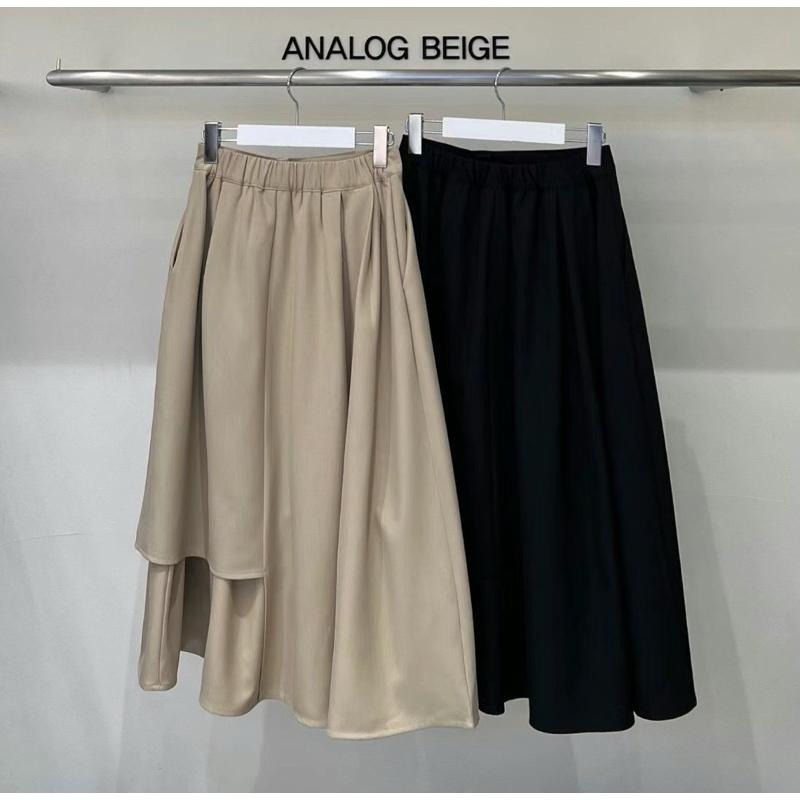 Ðöðöħö正韓製 兩色 層次不對稱後鬆緊帶裙 職場穿搭 百搭單品-細節圖9