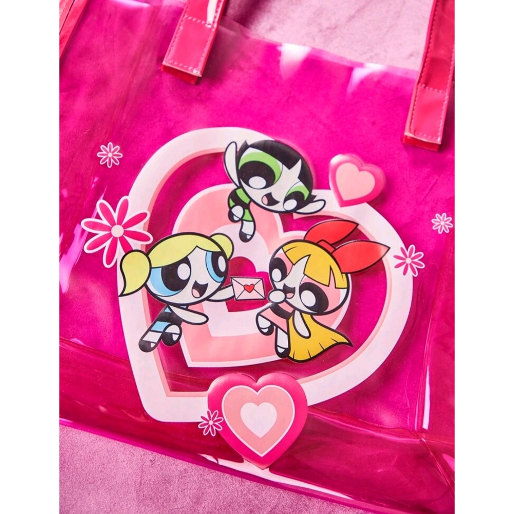 限時特價 飛天小女警 PPG 單肩托特包 果凍袋 沙灘包 海灘包 防水包 單肩大包包 購物包-細節圖3