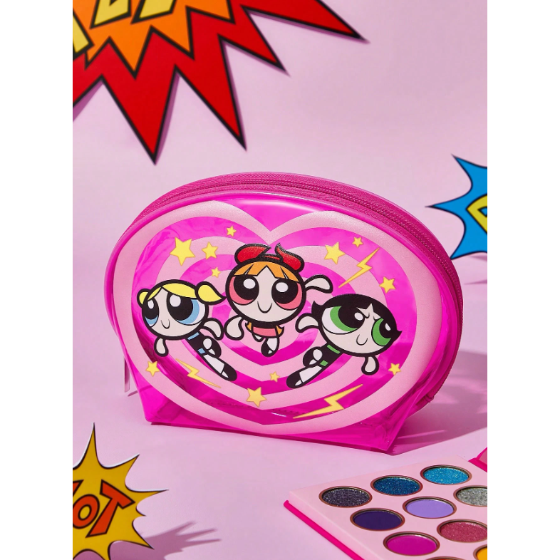 限時特價 Flapper 飛天小女警 花花 毛毛 泡泡 粉色透明化妝包 旅行化妝包 收納小包 彩妝包🔶️任選3件折20-細節圖2