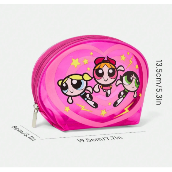 限時特價 Flapper 飛天小女警 花花 毛毛 泡泡 粉色透明化妝包 旅行化妝包 收納小包 彩妝包🔶️任選3件折20-細節圖4