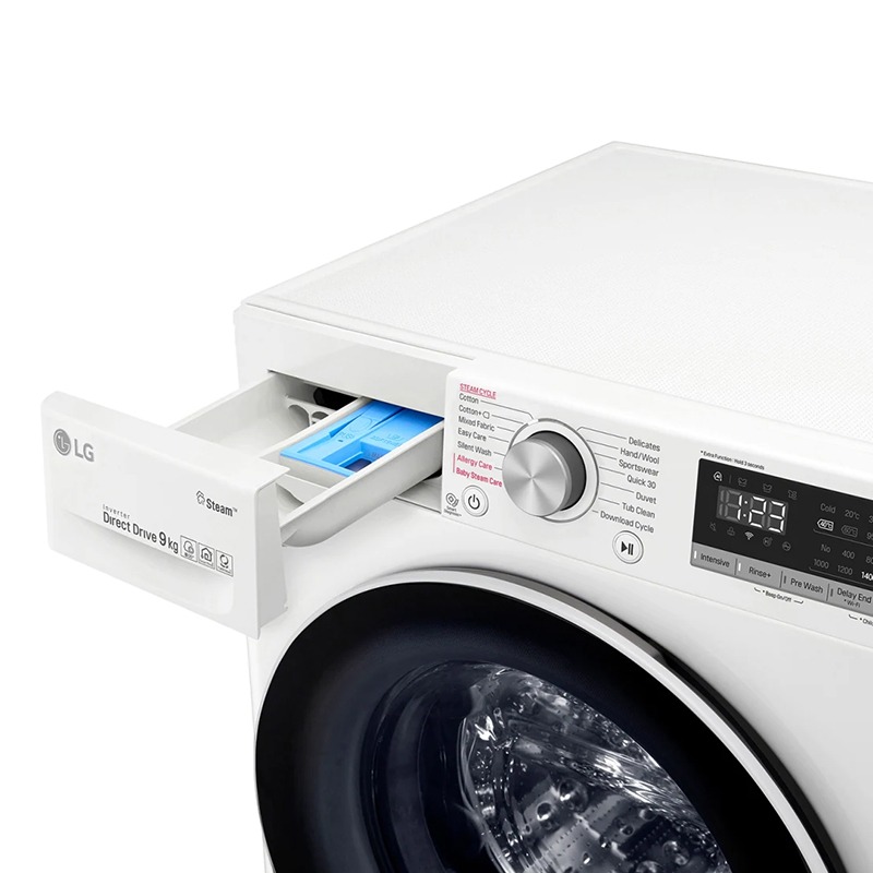 LG 樂金 9公斤 滾筒洗衣機｜冰瓷白｜蒸洗脫烘 (洗9+烘6公斤) WD-S90VDW (含基本安裝)-細節圖5