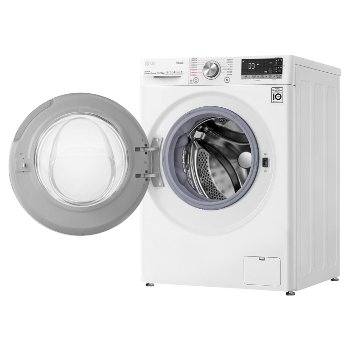 LG 樂金 13公斤 滾筒洗衣機｜冰瓷白｜蒸洗脫烘 (洗13+烘8公斤) WD-S13VDW (含基本安裝)-細節圖3