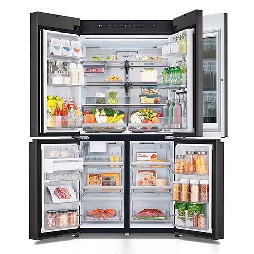 LG 樂金 860公升敲敲看冰球四門冰箱｜綠&銀 GR-QLF87GSP (含基本安裝)-細節圖2