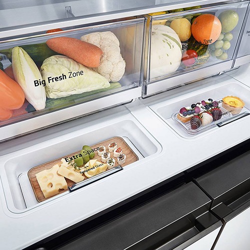 LG 樂金 860公升敲敲看冰球四門冰箱｜綠&銀 GR-QLF87GSP (含基本安裝)-細節圖7