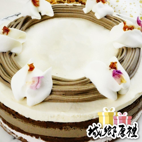 【台灣無奶麩X奇蹟烘焙】六吋靜岡焙茶莓果蛋糕(蛋素，含酒)
