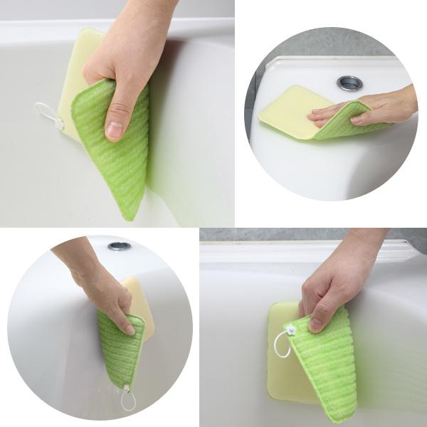 日本製 SANKO 免洗劑浴室抗菌清潔海棉 去污海綿 (3色)-細節圖6