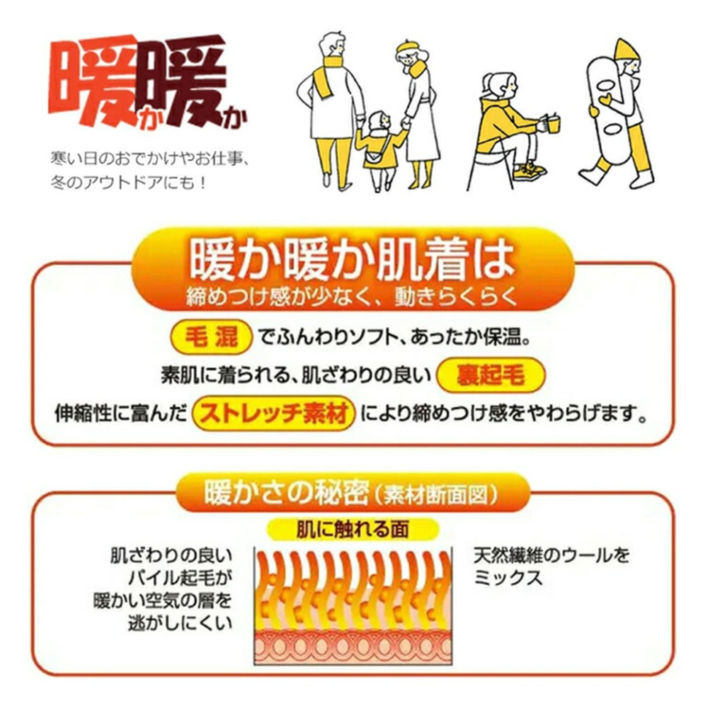日本製 GUNZE郡是 暖暖 女生長袖保暖衣 發熱衣 內搭保暖衣 睡衣 寒流 日本旅遊推薦防寒 長輩 品質好保暖-細節圖5