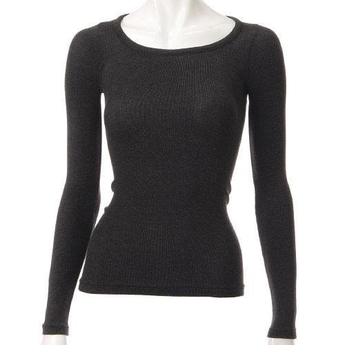 日本製 東洋紡織 EKS 女生超薄U領發熱衣 吸濕發熱 裏起毛 抗靜電 女生保暖內衣 (7073-37) (4色)-細節圖4