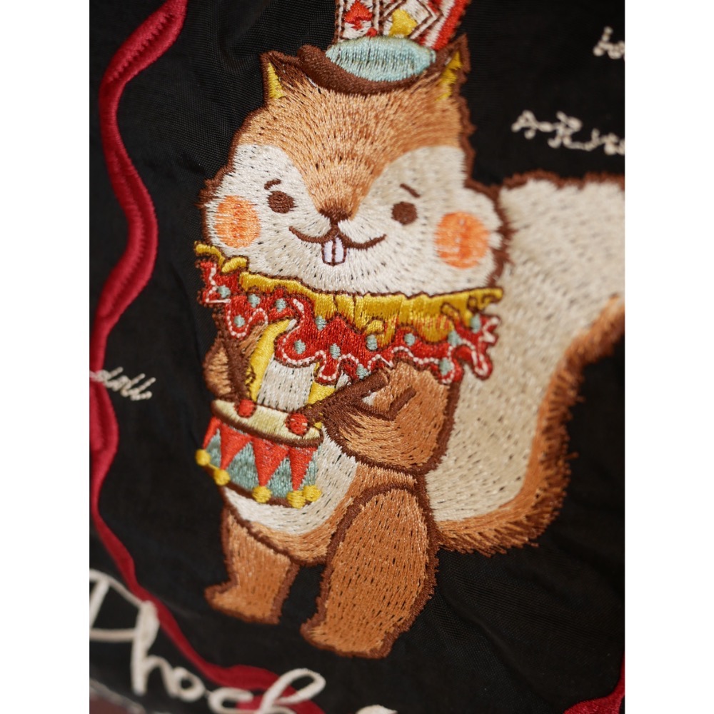 菲比VIP專屬-阿吉馬戲團萬針刺繡購物袋-細節圖6
