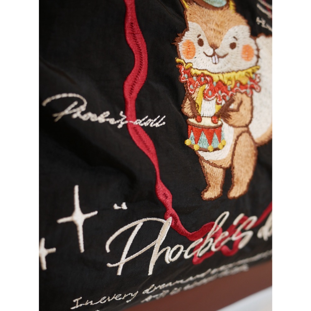 菲比VIP專屬-阿吉馬戲團萬針刺繡購物袋-細節圖7
