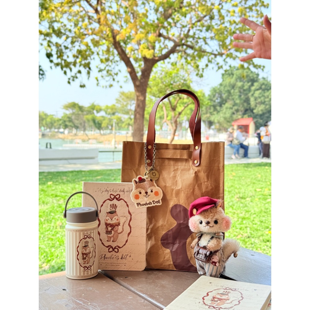 阿吉文青牛皮紙提袋組-細節圖2