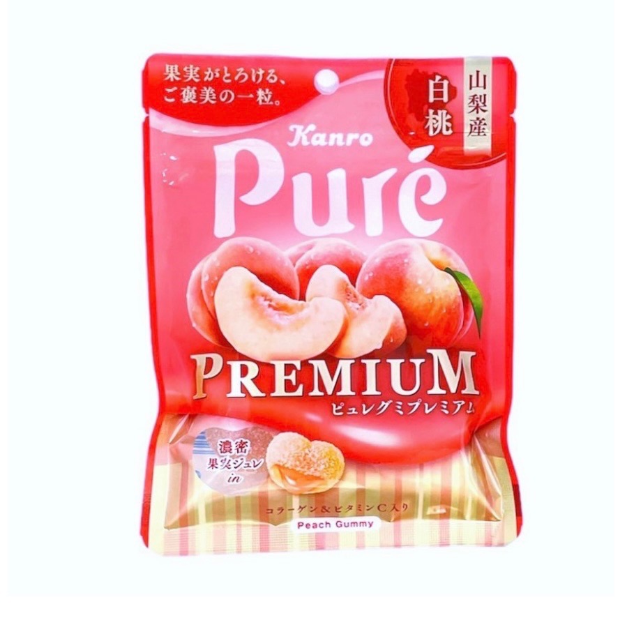 日本境內版 甘露Kanro pure果汁軟糖-規格圖1