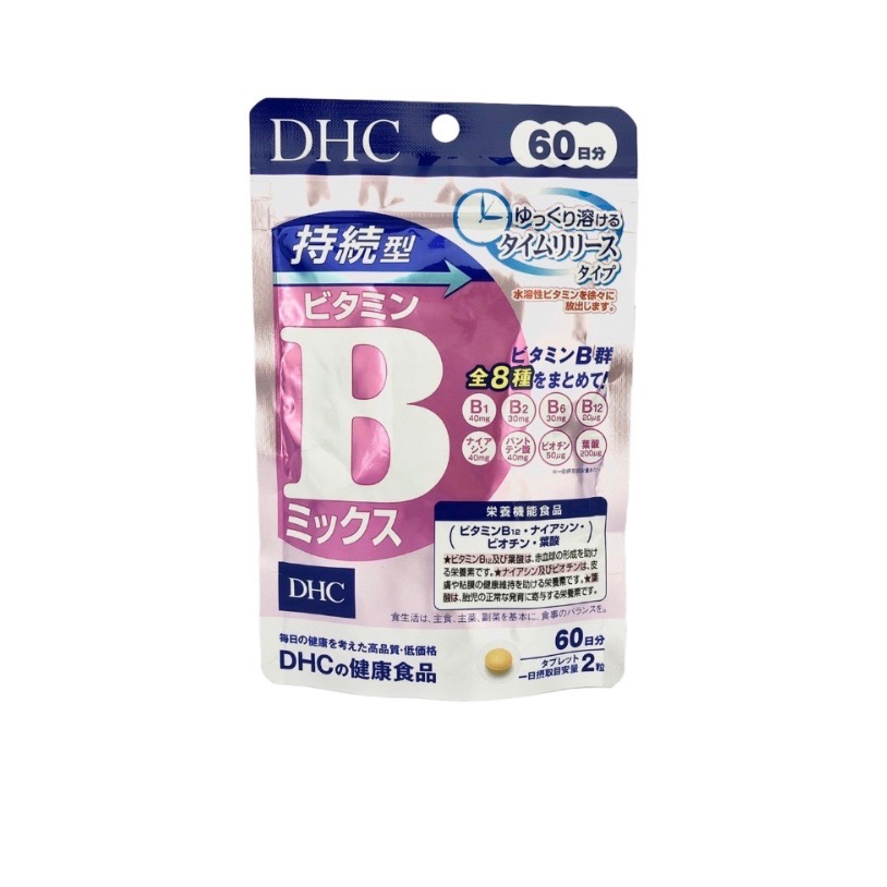 日本境內版 蝶翠詩DHC 持續型維他命C/B群 60天份-規格圖1