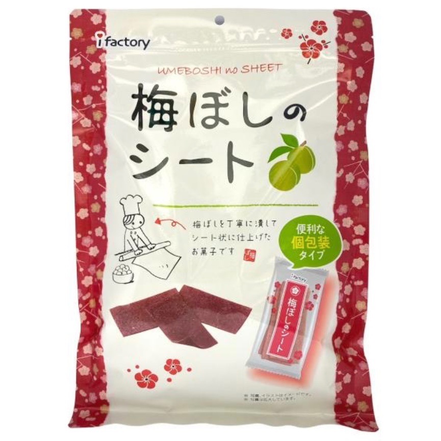 日本i-factory 梅片 125g/三洋通商 入口即化梅干 180g-規格圖1