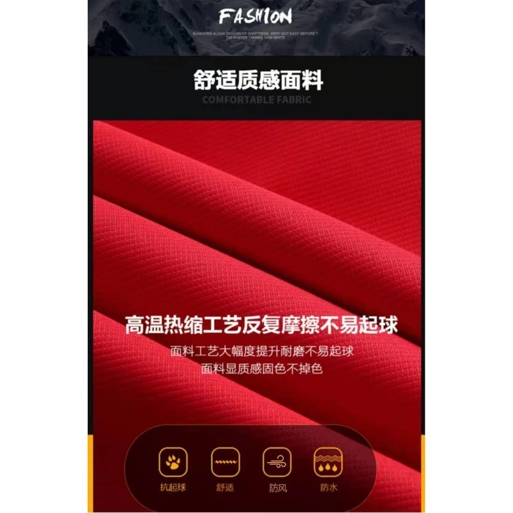 沃登步 加絨防風保暖衝鋒外套-細節圖5