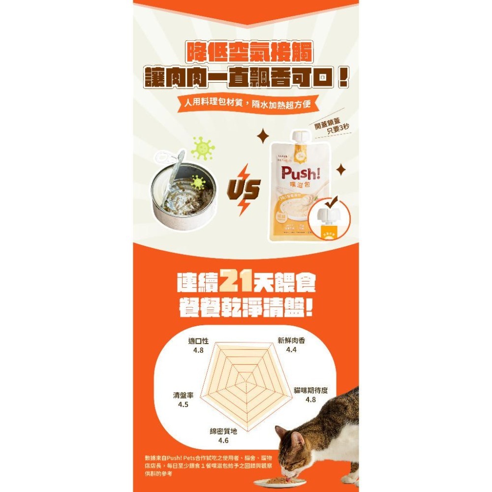 Push! 噗滋包 Happy機能 貓咪肉泥 主食肉泥 貓肉泥 110g 【QQ毛寵物】-細節圖5