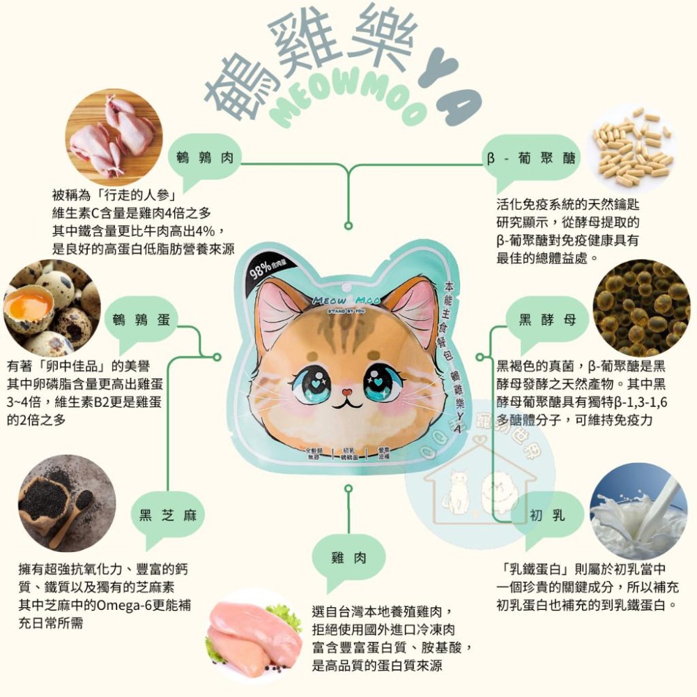 本能 貓主食餐包 98%含肉量 貓餐包 喵牧 貓主食 貓主食罐 貓餐包 【QQ毛寵物】-細節圖4