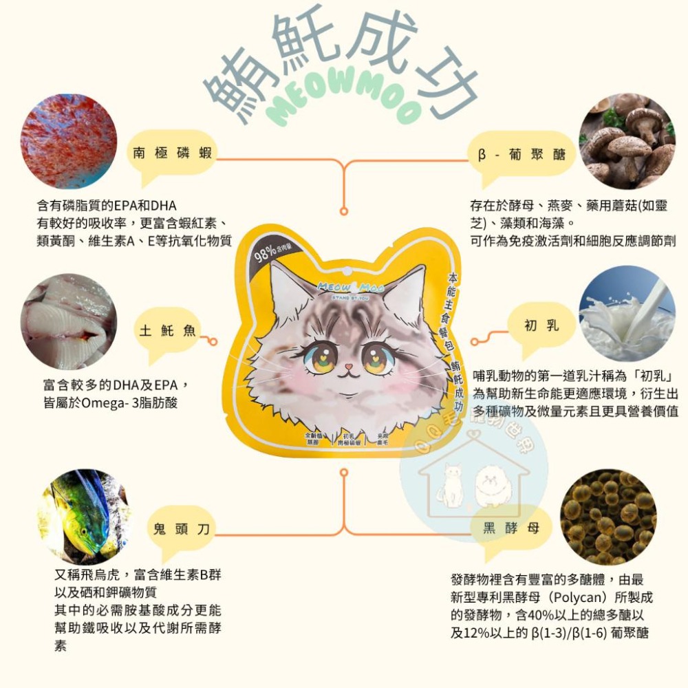 本能 貓主食餐包 98%含肉量 貓餐包 喵牧 貓主食 貓主食罐 貓餐包 【QQ毛寵物】-細節圖6