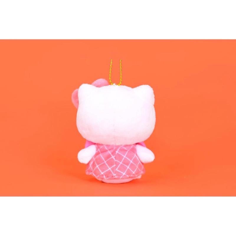 台灣現貨商檢合格（3吋）正版授權三麗鷗 Hello kitty格子花結系列玩偶娃娃情人節禮物生日禮物兒童節-細節圖2
