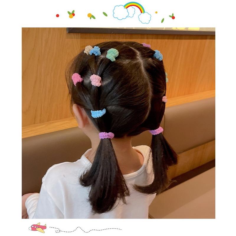 台灣現貨夏款兒童髮圈小號超彈力兒童毛巾不傷髮髮圈髮繩.彩色綁頭髮皮筋.韓式無痕兒童髮飾毛巾髮圈小孩髮圈.-細節圖4