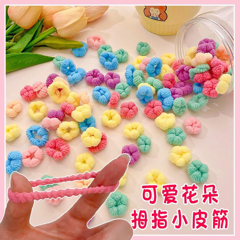 台灣現貨夏款兒童髮圈小號超彈力兒童毛巾不傷髮髮圈髮繩.彩色綁頭髮皮筋.韓式無痕兒童髮飾毛巾髮圈小孩髮圈.-細節圖6