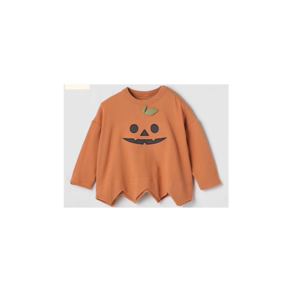 預購春秋裝男女小童萬聖節COSPLAY幽靈裝 南瓜裝斗篷款 上衣-細節圖2