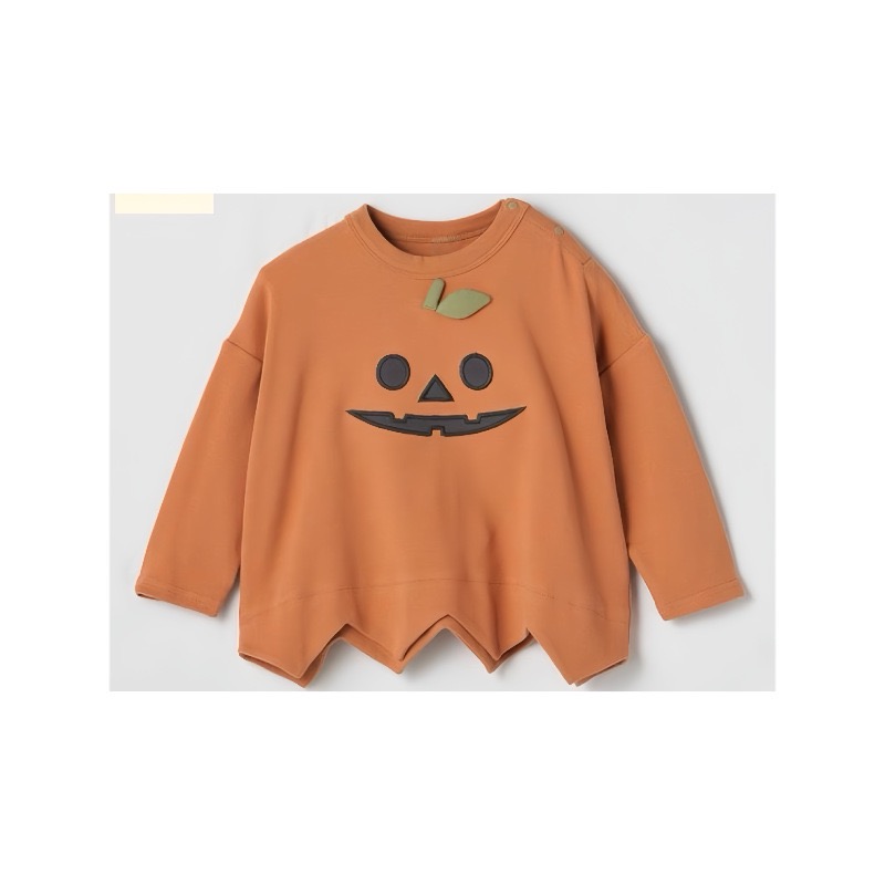 預購春秋裝男女小童萬聖節COSPLAY幽靈裝 南瓜裝斗篷款 上衣-細節圖3