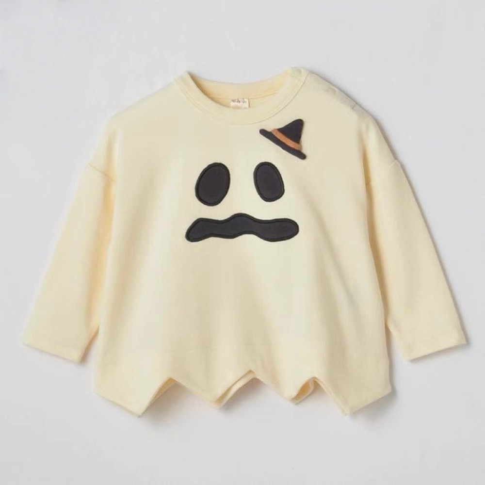 預購春秋裝男女小童萬聖節COSPLAY幽靈裝 南瓜裝斗篷款 上衣-細節圖4