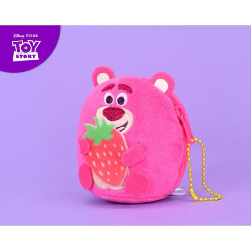 台灣現貨商檢合格（3吋）正版授權迪士尼皮克斯 三眼怪 大眼怪 火腿豬 毛怪草莓熊拉鍊款 小零錢包 娃娃 吊飾兒童節禮物-細節圖4