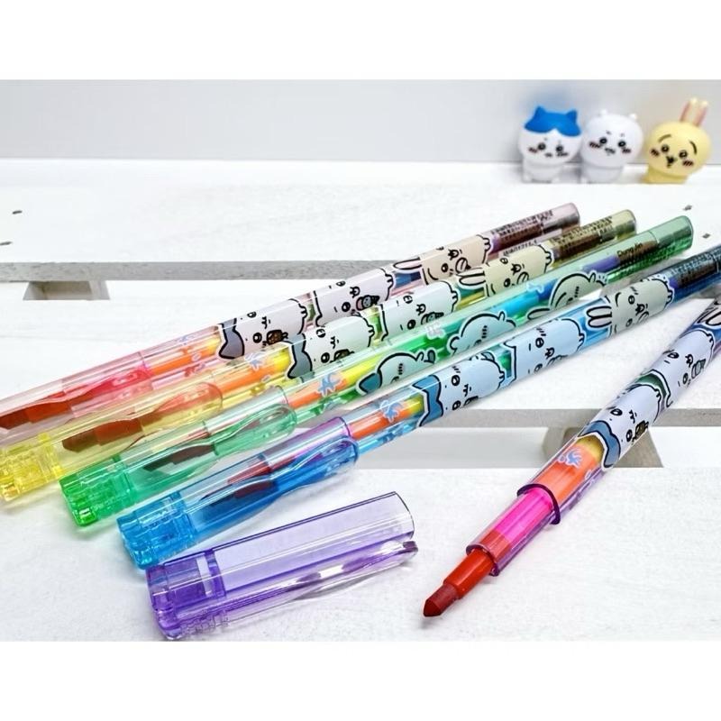 台灣現貨正版授權吉伊卡哇 小八 烏薩奇免削彩虹筆 彩色鉛筆/免削鉛筆（一組4入）-細節圖3