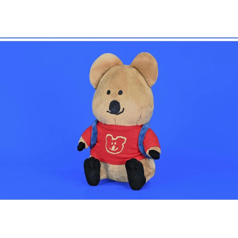 台灣現貨正版授權商檢合格（12吋）韓國QUOKKA短尾矮袋鼠 學院款 玩偶 娃娃聖誕禮物 @生日禮物 情人節禮物 娃娃-細節圖2