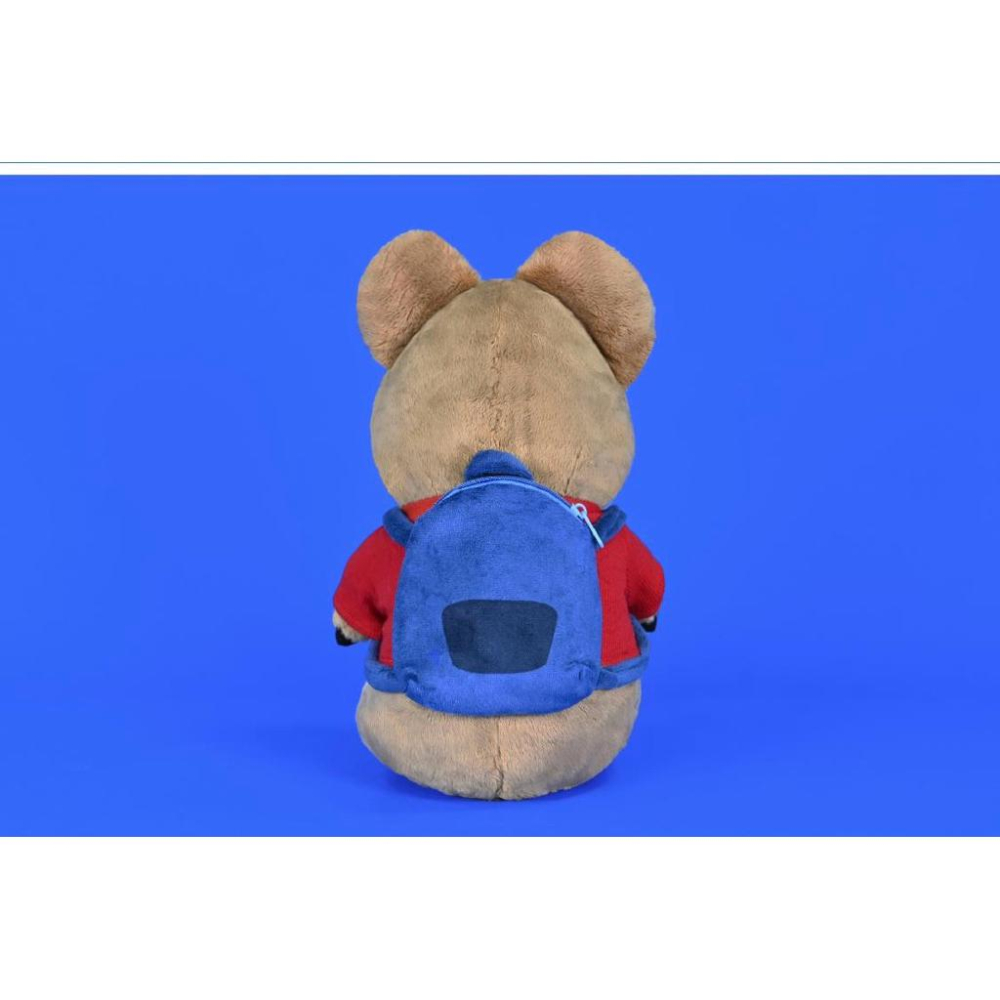 台灣現貨正版授權商檢合格（12吋）韓國QUOKKA短尾矮袋鼠 學院款 玩偶 娃娃聖誕禮物 @生日禮物 情人節禮物 娃娃-細節圖3