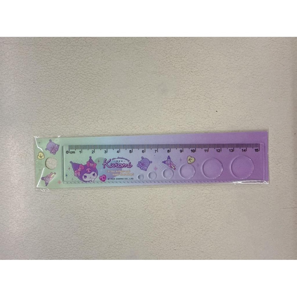 台灣現貨正版授權  三麗鷗酷洛米 系列15cm洞洞尺 @ 直尺-細節圖4