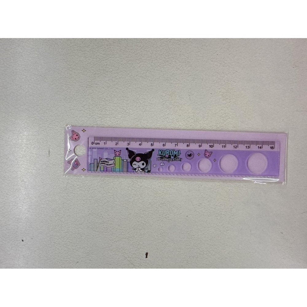 台灣現貨正版授權  三麗鷗酷洛米 系列15cm洞洞尺 @ 直尺-細節圖6