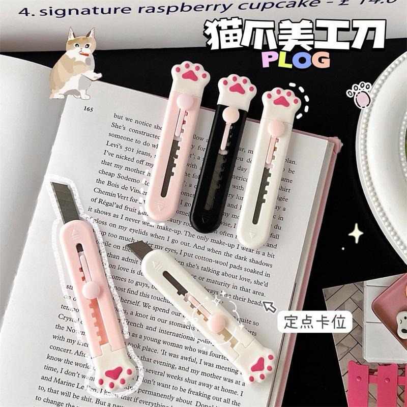 台灣現貨迷你美工刀 隨身美工刀 @猫爪美工刀 拆快遞小刀  裁紙刀-細節圖2