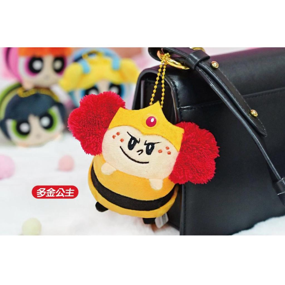 台灣現貨商檢合格（4吋）正版授權CN卡通 超可愛飛天小女警 泡泡 花花 毛毛 錢多多 趴姿系列掛件 @ 吊飾 娃娃 盲盒-細節圖4