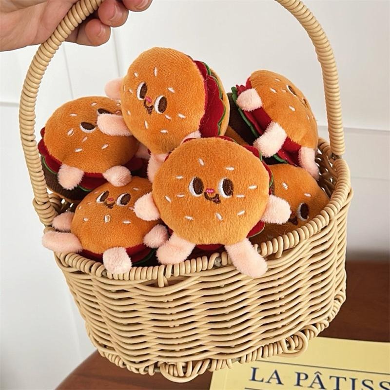 預購仿真食物可愛漢堡胸針 卡通漢堡 書包胸針 @可愛毛絨 胸針 書包別針-細節圖9