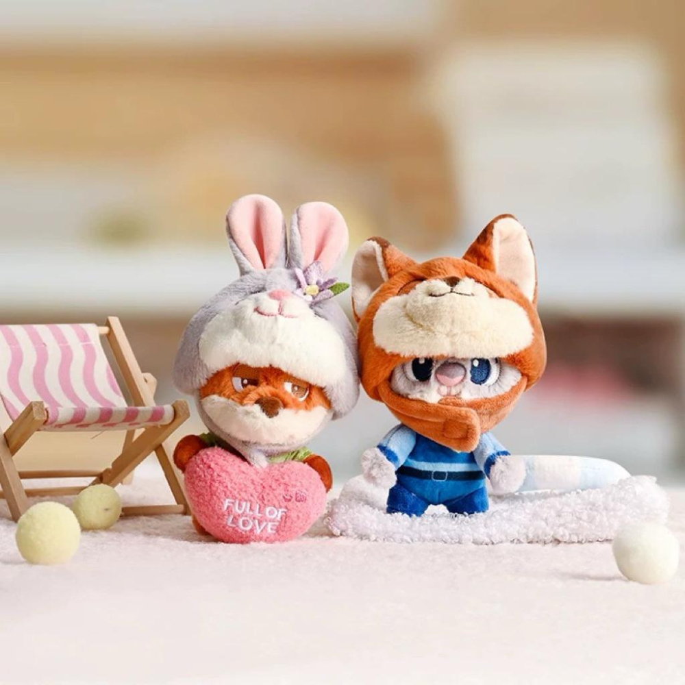 代購台灣現貨（3吋）正版授權potdemiel迪士尼皮克斯 動物方城市頭套系列玩偶 吊飾 茱蒂 尼克@交換禮物娃娃禮物-細節圖5