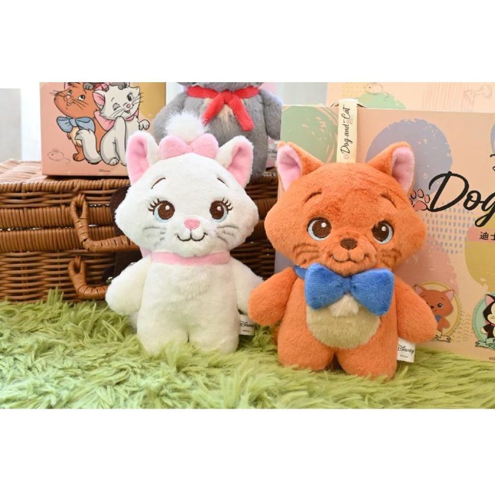 台灣現貨正版授權（15cm)khtoy迪士尼盲盒 貓狗站姿系列 @ 魯斯佛 小姐 娜娜狗 柏里歐 瑪麗貓 杜洛斯 費加洛-細節圖2