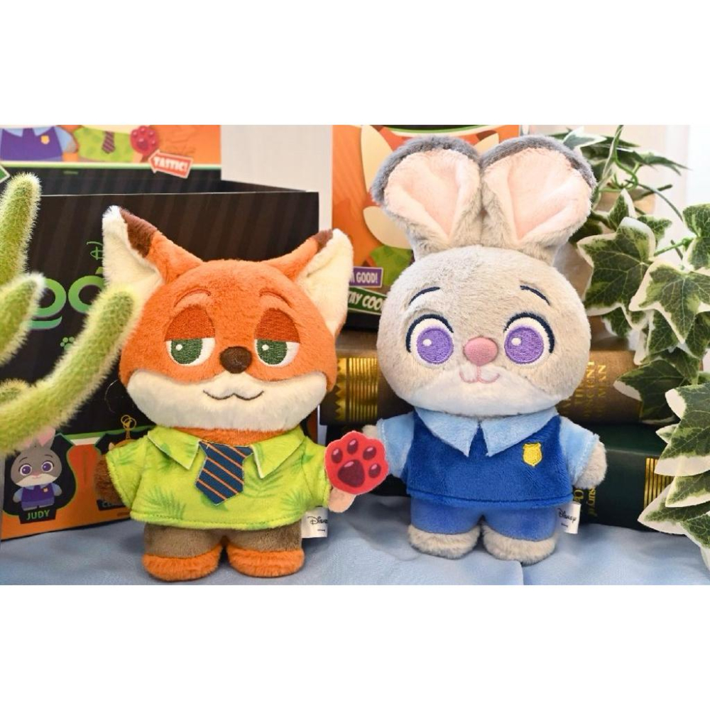 台灣現貨正版授權(15cm)迪士尼動物方城市盲盒 khtoy動物方城市站姿系列茱蒂 @ 尼克 閃電 豹警官-細節圖2