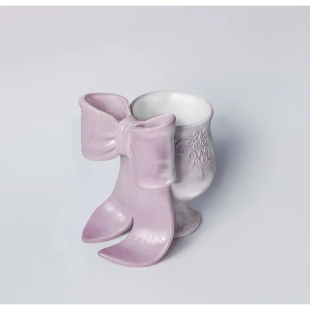 蝴蝶結馬克杯 手工浮雕陶瓷 禮物 伴手禮 水杯-規格圖6