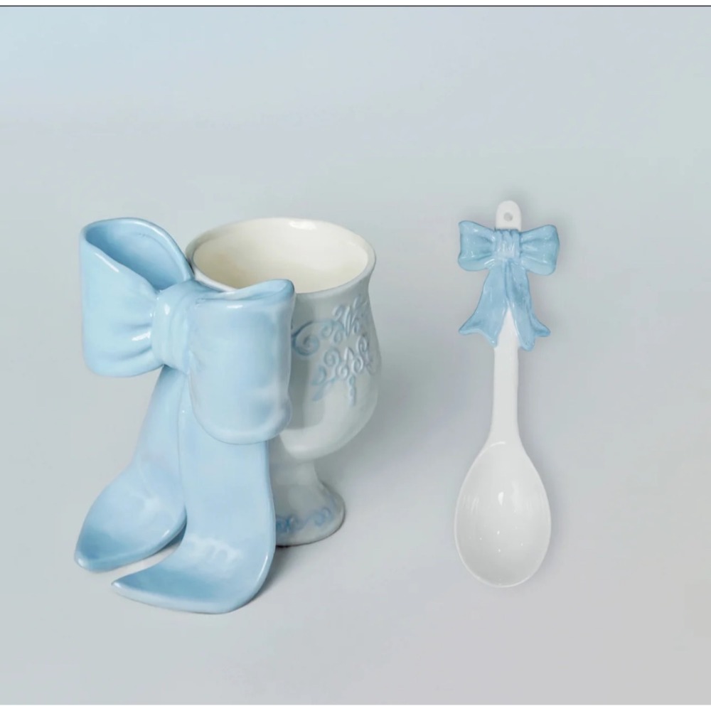 蝴蝶結馬克杯 手工浮雕陶瓷 禮物 伴手禮 水杯-規格圖6