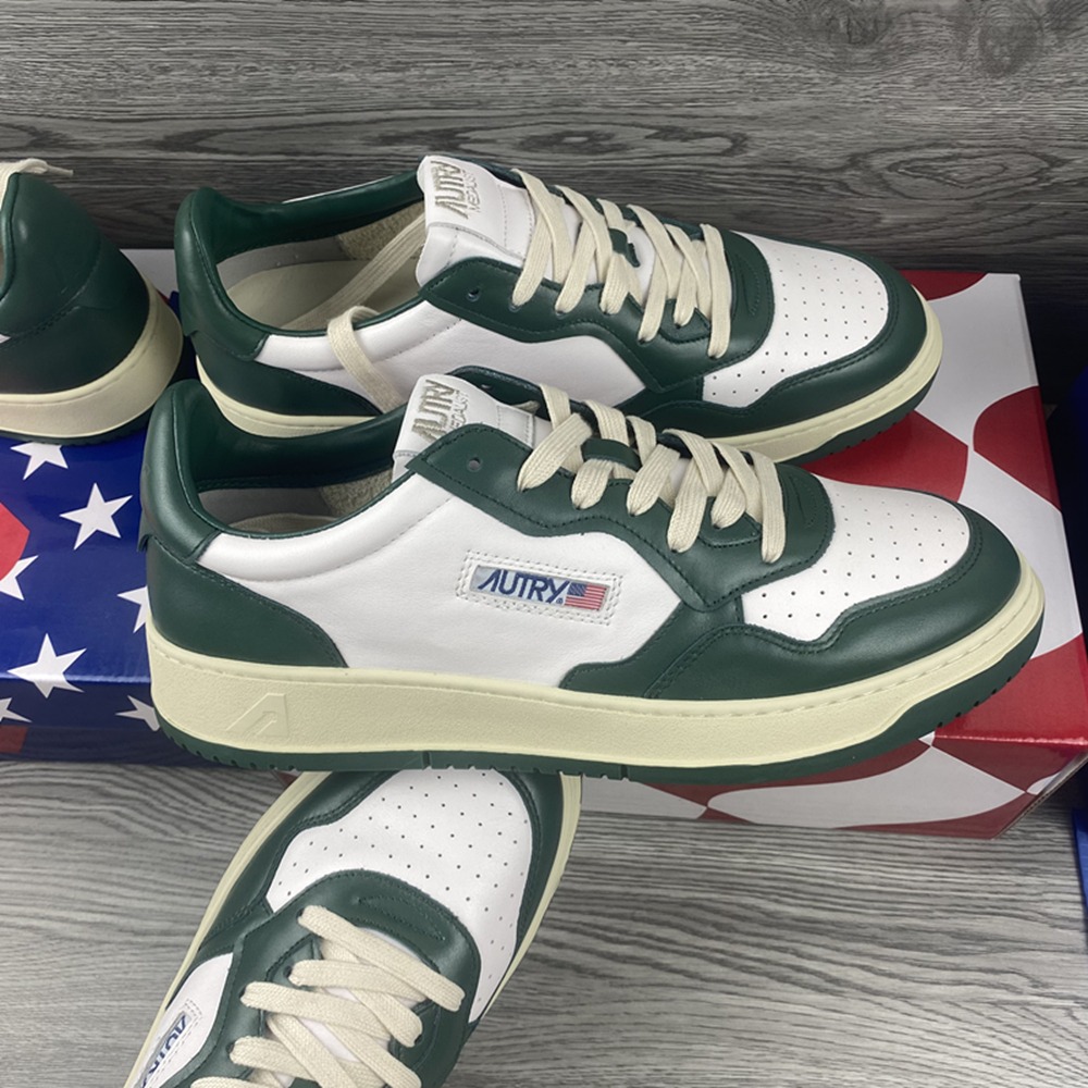 美國正版 Autry 小白鞋 復古皮革 板鞋 男女通用 mone同款 運動鞋 羊皮 黑白熊貓 米白 AULM-LL15-細節圖7