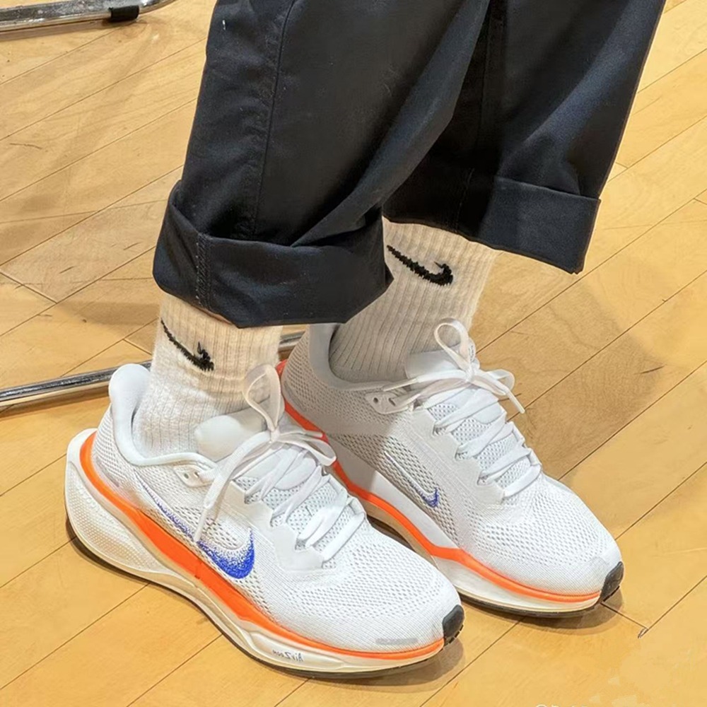 正版 NIKE Air Zoom Pegasus 41 小飛馬 慢跑鞋 白橙 男女鞋 運動休閒鞋 HF0013-900-細節圖2