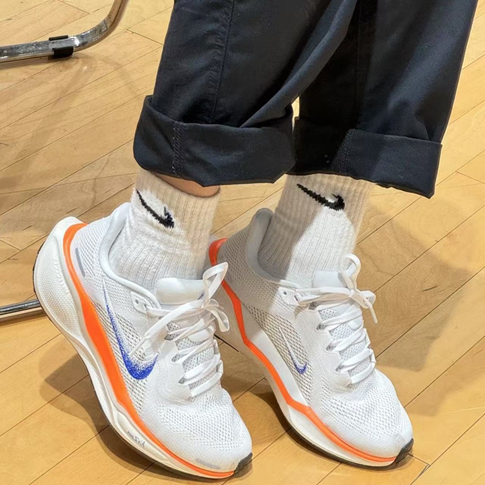 正版 NIKE Air Zoom Pegasus 41 小飛馬 慢跑鞋 白橙 男女鞋 運動休閒鞋 HF0013-900-細節圖3